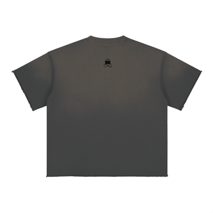 ESSNTIAL ELEMNTS Unisex 350G Sun Fade Raw Edge Tee