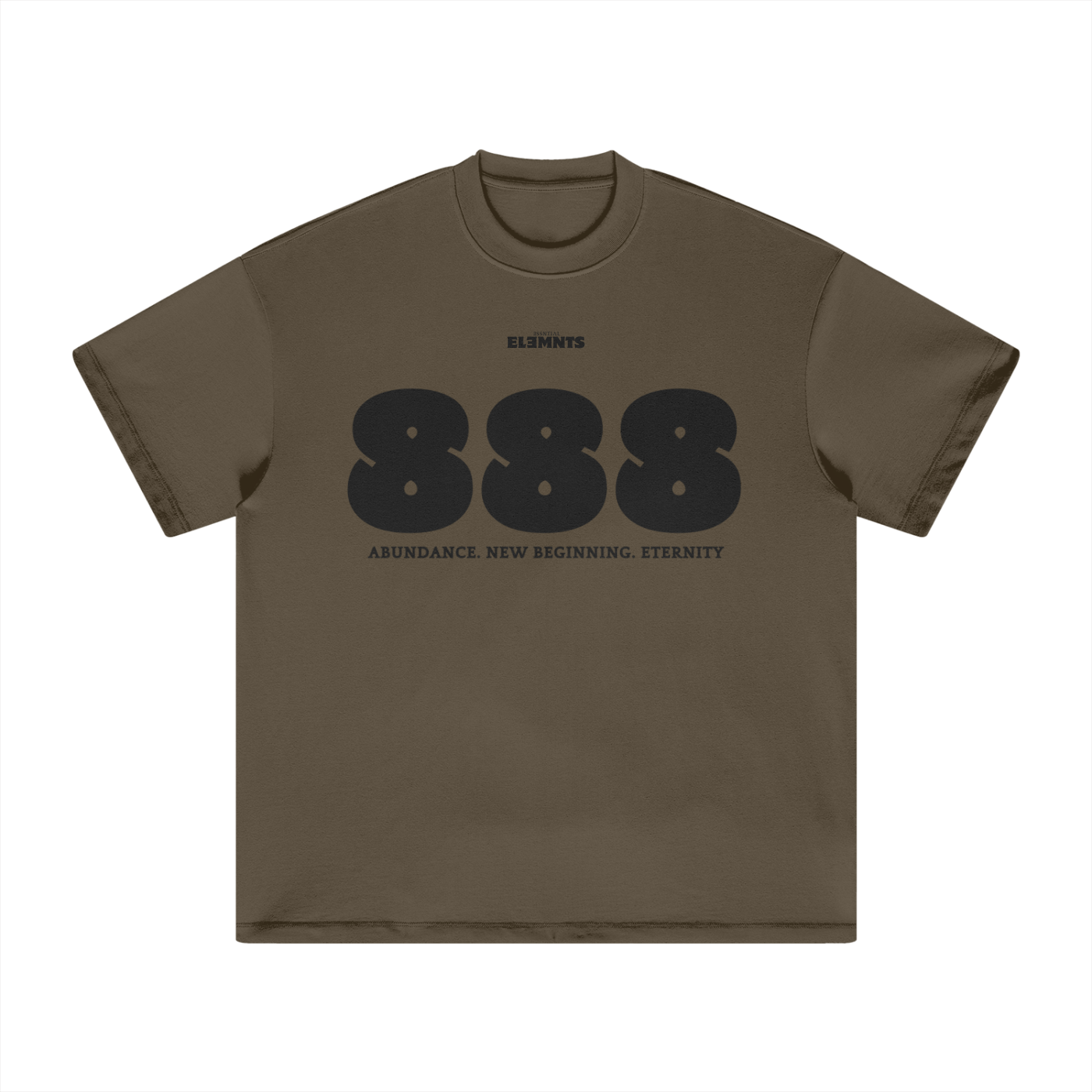 ESSNTIAL ELEMNTS Unisex Earth Tone Loose Fit Tee