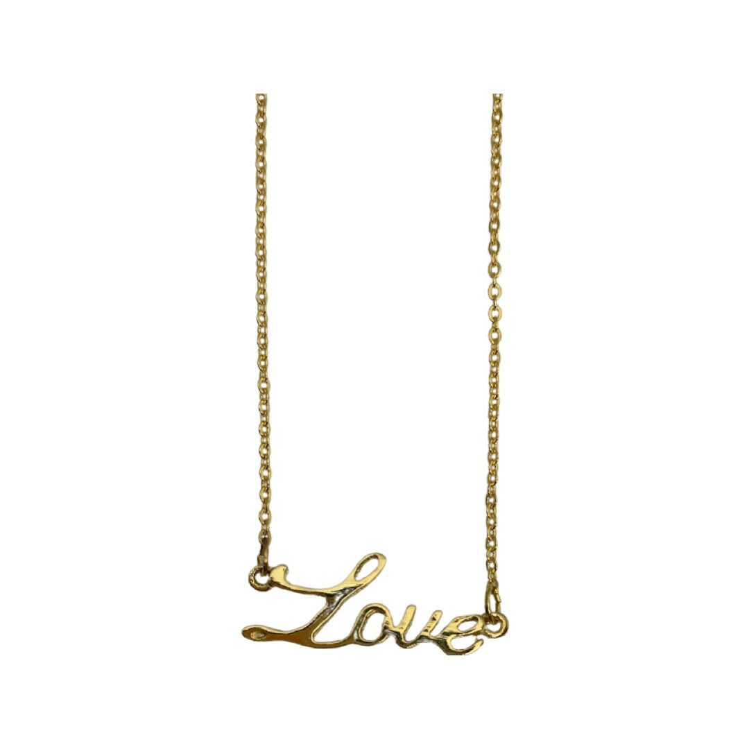 Love Script Necklace