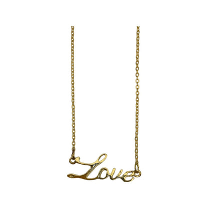Love Script Necklace