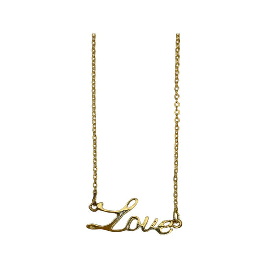 Love Script Necklace