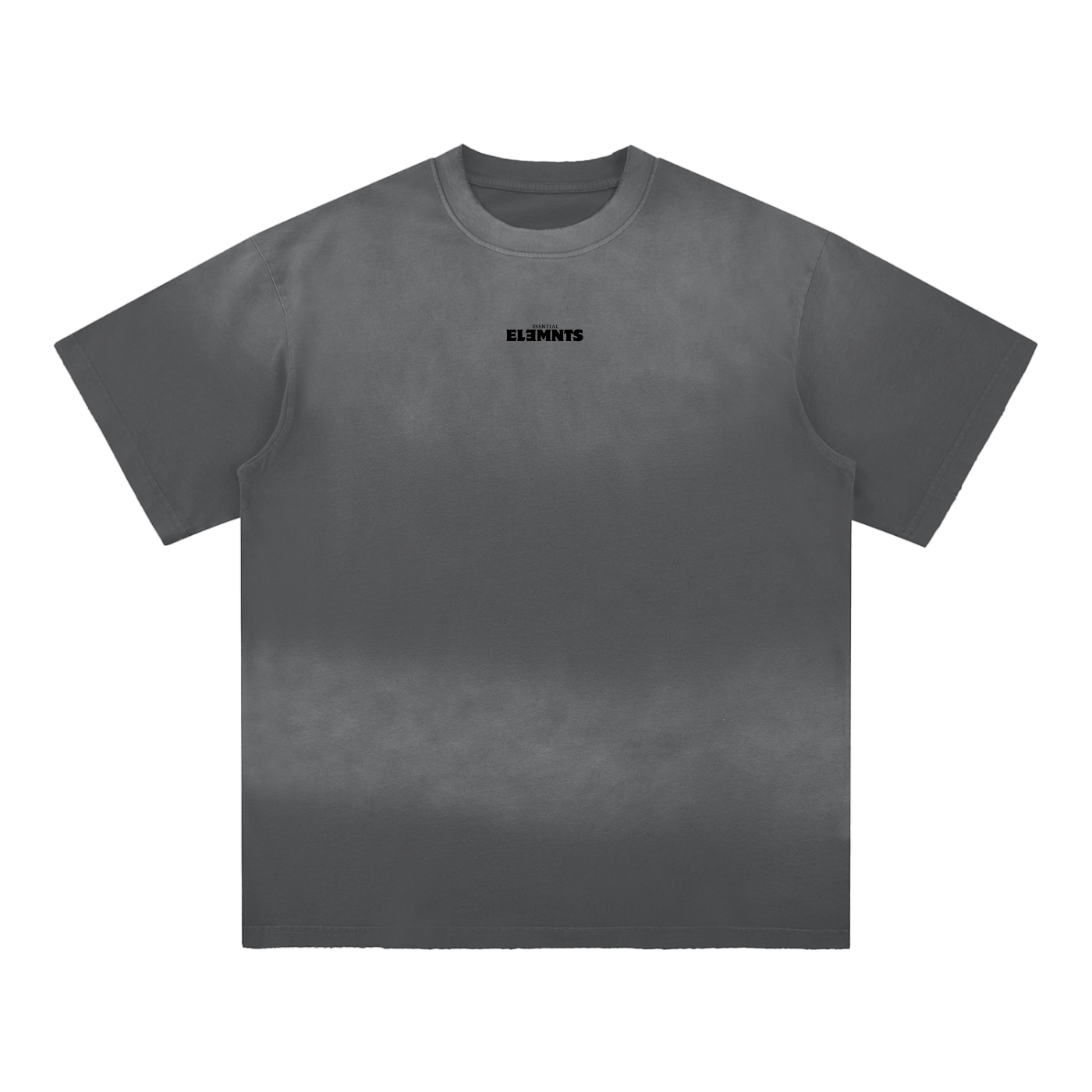 ESSNTIAL ELEMNTS Unisex 260G Sun Fade Hand-Frayed Cotton Tee