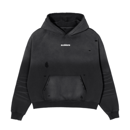 ESSNTIAL ELEMNTS Unisex 630G Frayed Boxy Hoodie
