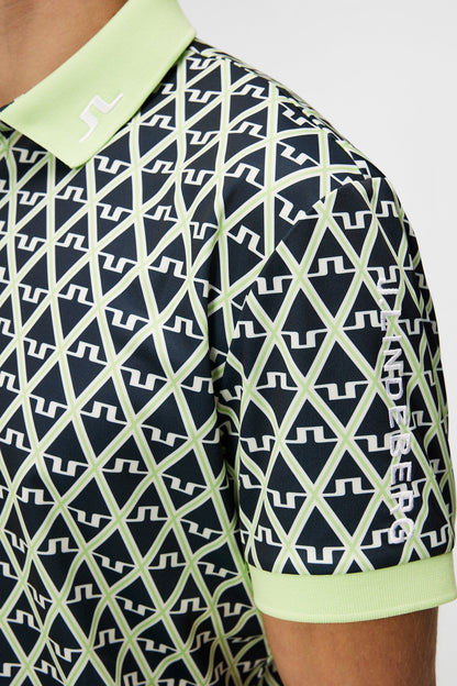 J. Lindeberg Tour Tech Reg Fit Print Polo