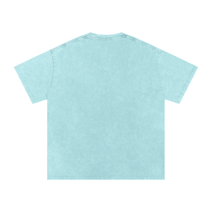 ESSNTIAL ELEMNTS Unisex 250G Acid Wash Oversize Tee