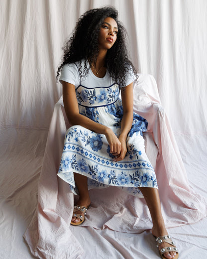 Indigo Garden Dress