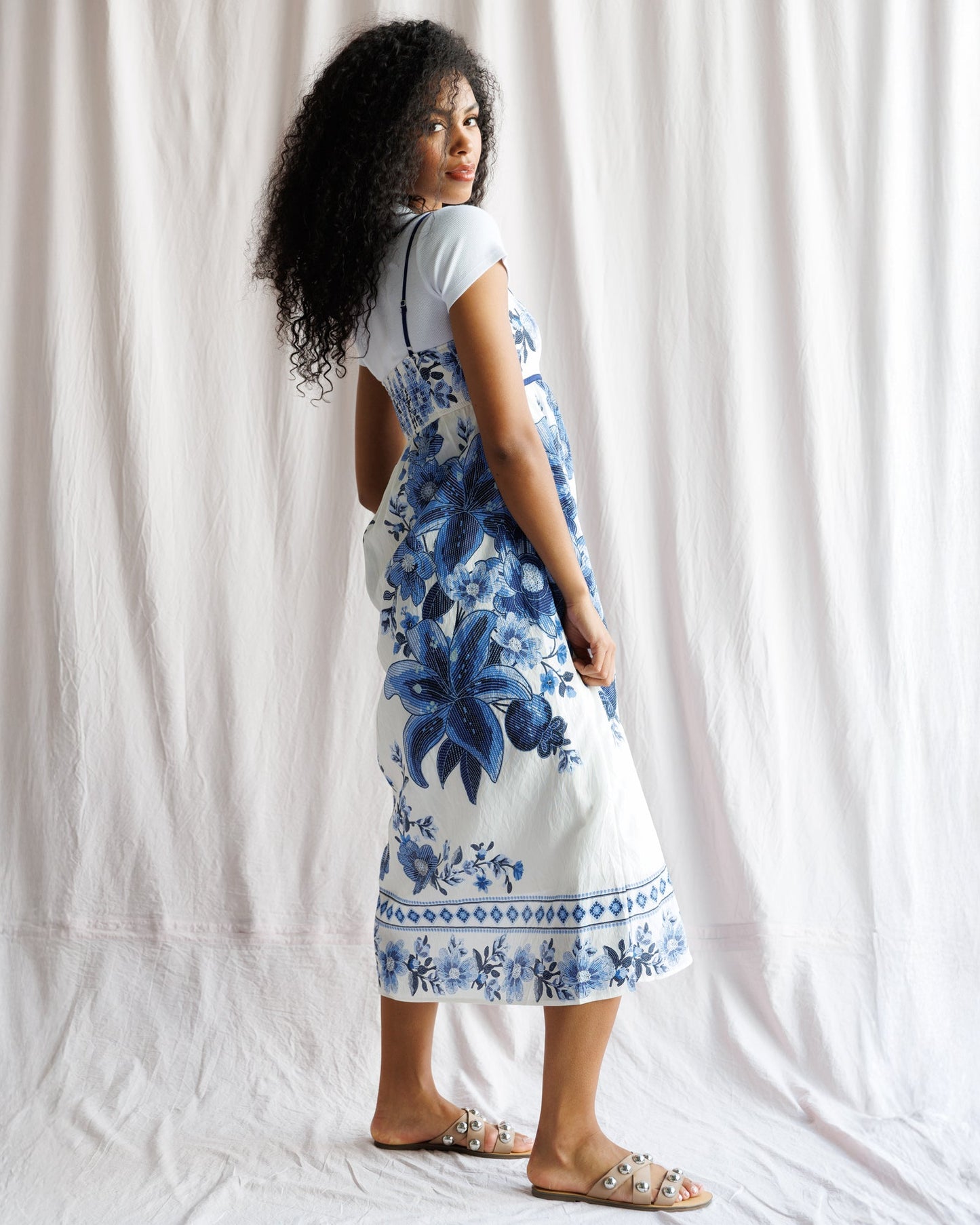 Indigo Garden Dress