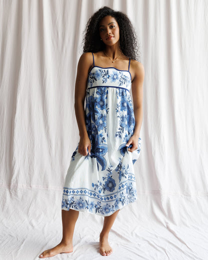 Indigo Garden Dress