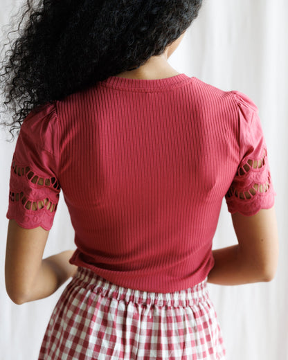 Embroidered Embrace Top