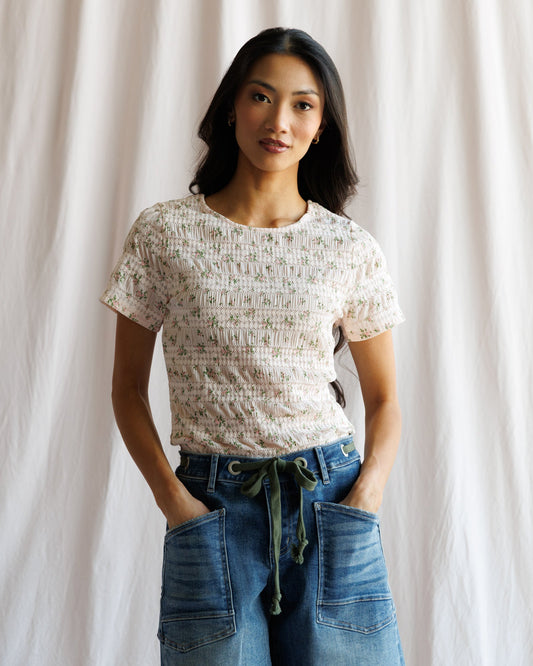 Ditsy Textured Tee