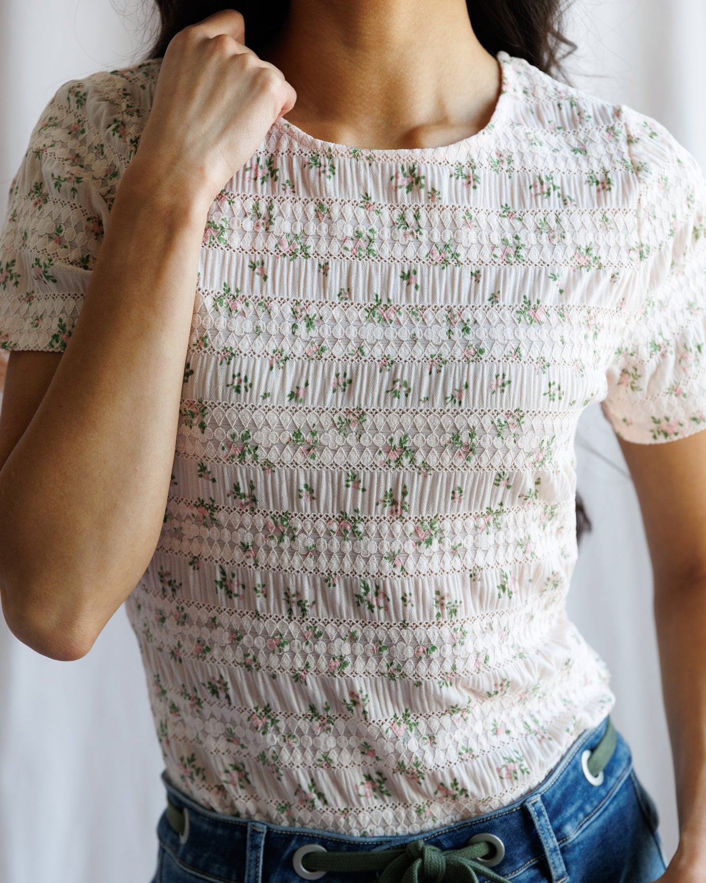 Ditsy Textured Tee