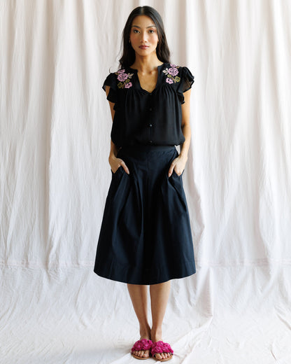 Embroidered Bloom Top