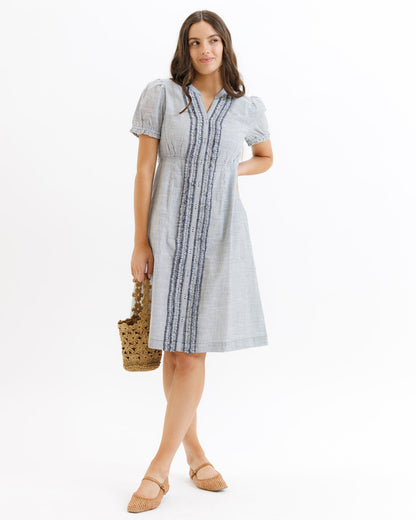 Tuxedo Ruffle Dress