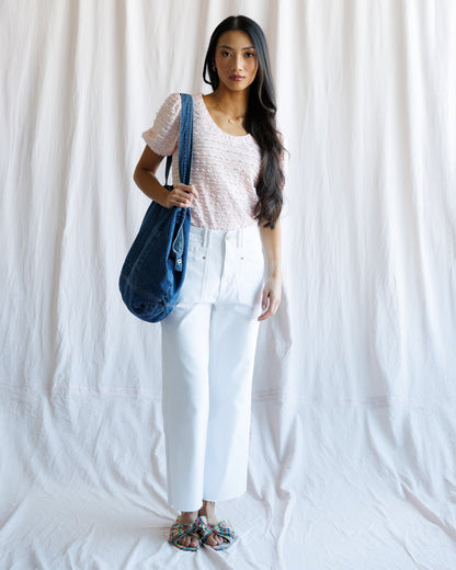 Scoop Neck Scallop Tee