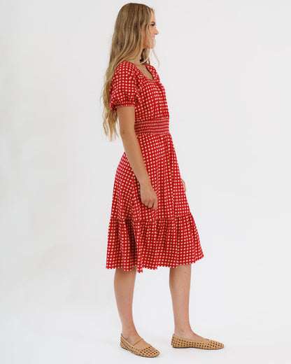Sweetheart Smocked Dress