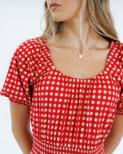 Sweetheart Smocked Dress