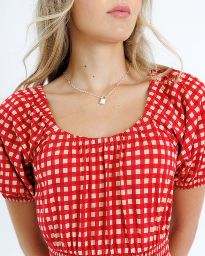 Sweetheart Smocked Dress