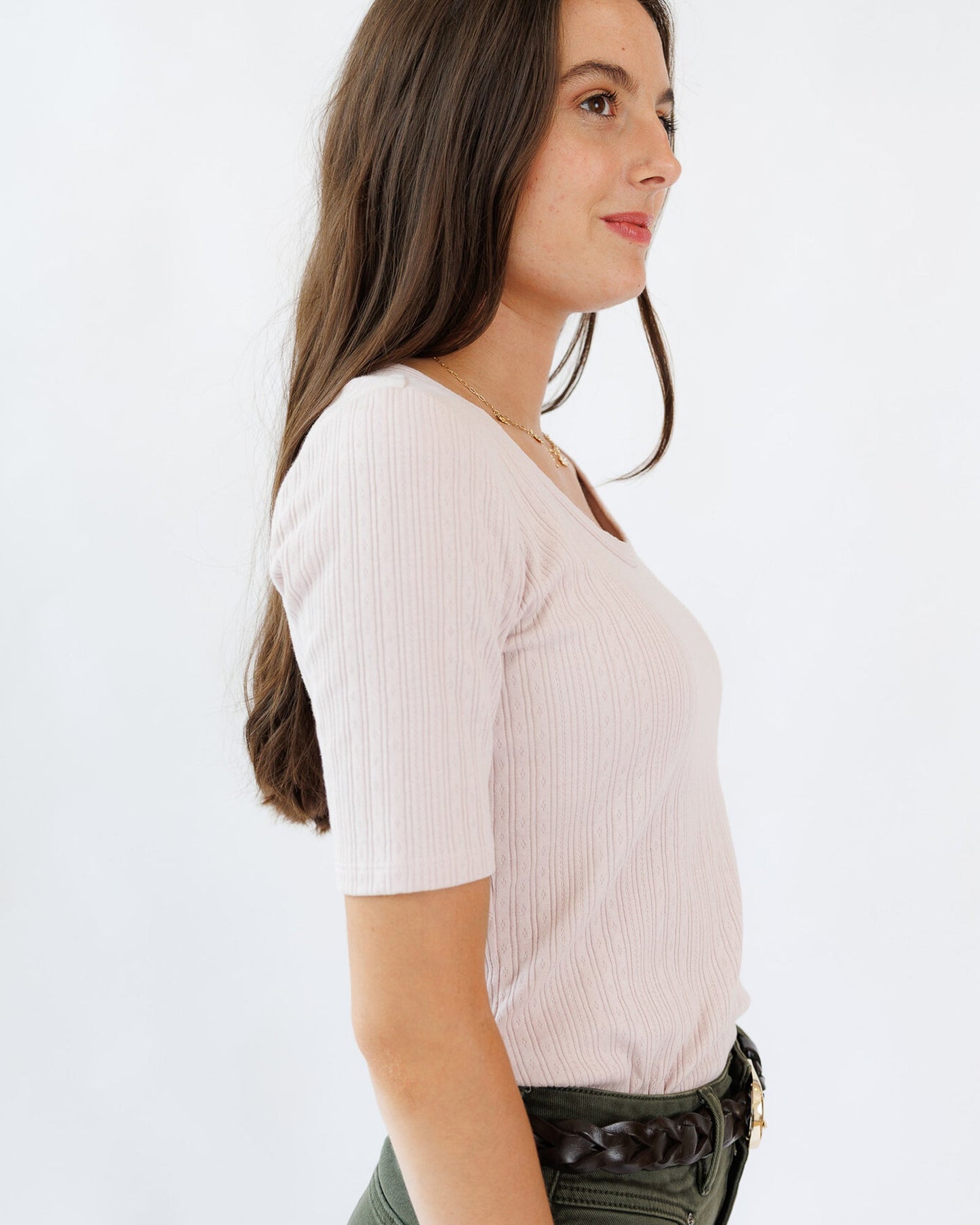 Pointelle Perfection Tee
