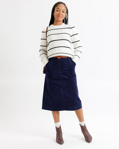 Stitch Stripe Crew