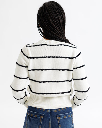 Stitch Stripe Crew