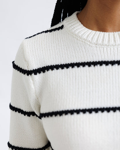 Stitch Stripe Crew