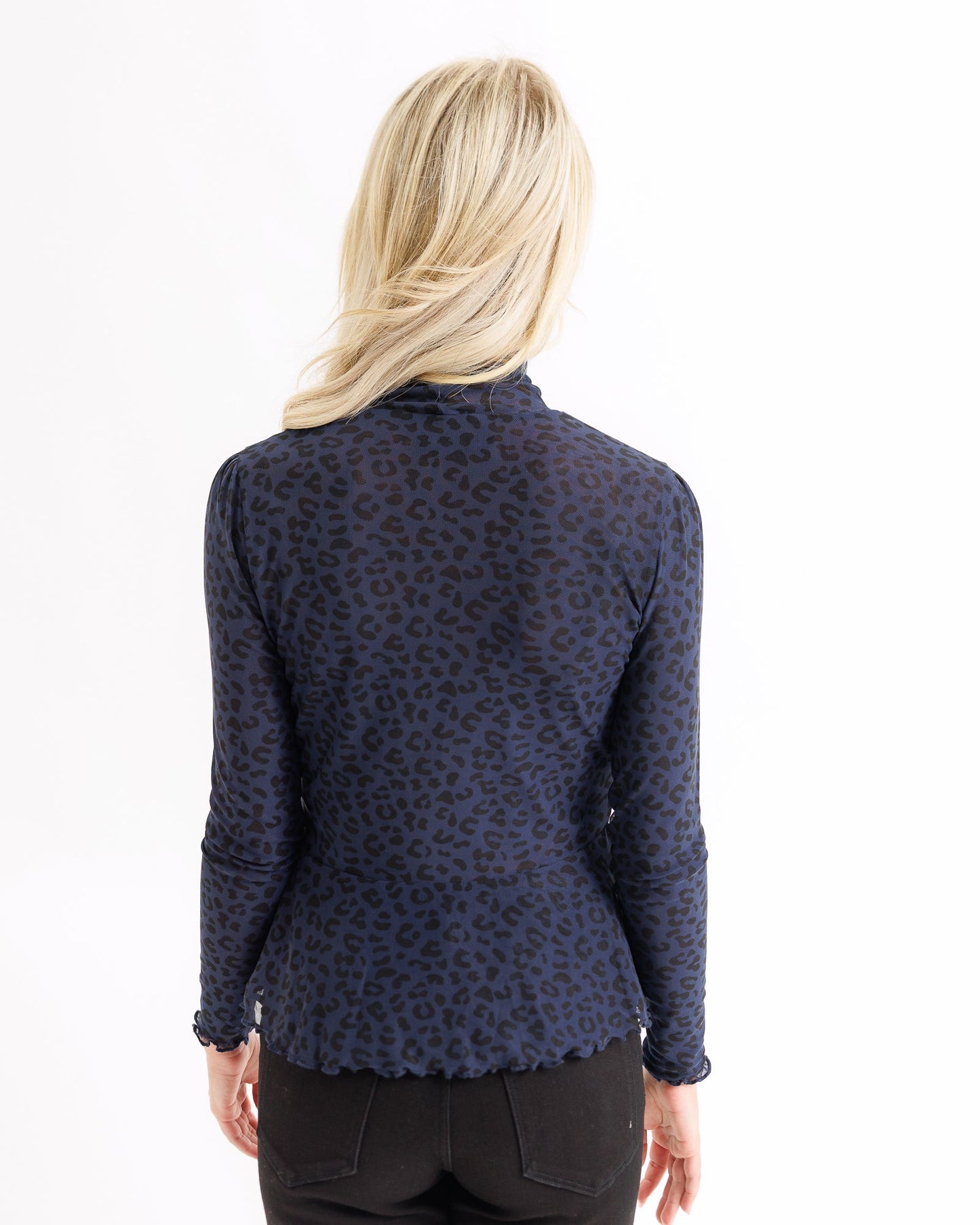 Peplum Turtleneck Top