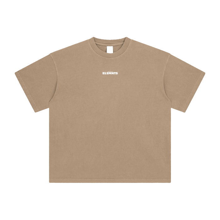 ESSNTIAL ELEMNTS Unisex DS Vintage Stone Wash Tee