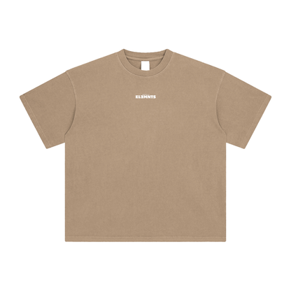 ESSNTIAL ELEMNTS Unisex DS Vintage Stone Wash Tee
