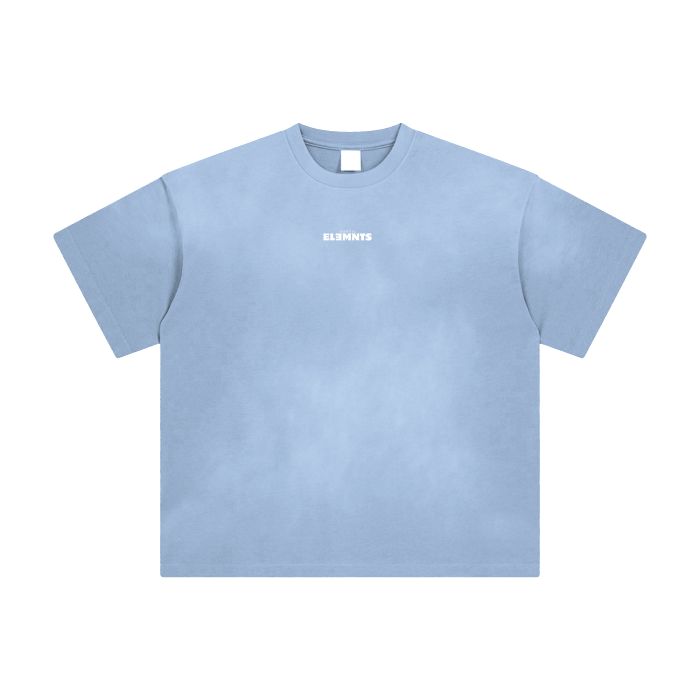 ESSNTIAL ELEMNTS Unisex Fade Wash Drop Shoulder Tee