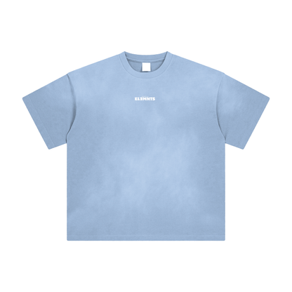 ESSNTIAL ELEMNTS Unisex Fade Wash Drop Shoulder Tee