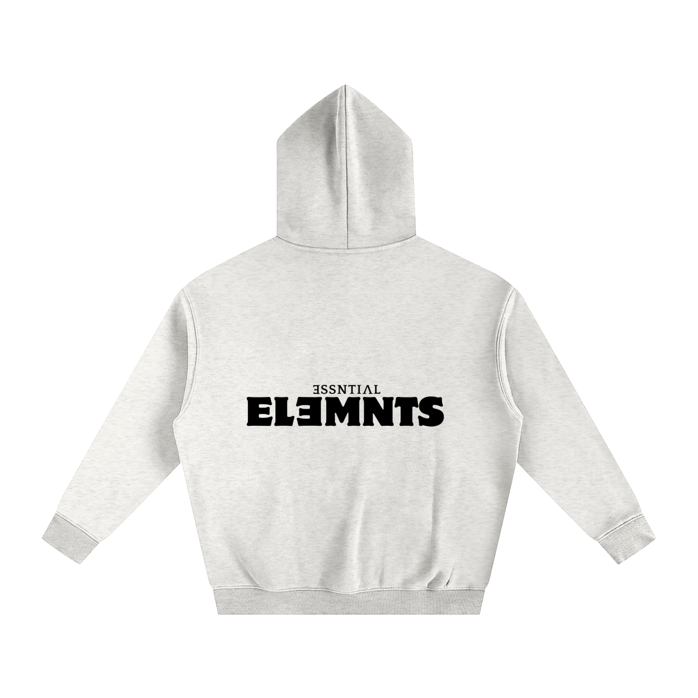 ESSNTIAL ELEMNTS Unisex 350G OS Solid Color Fleeced Hoodie