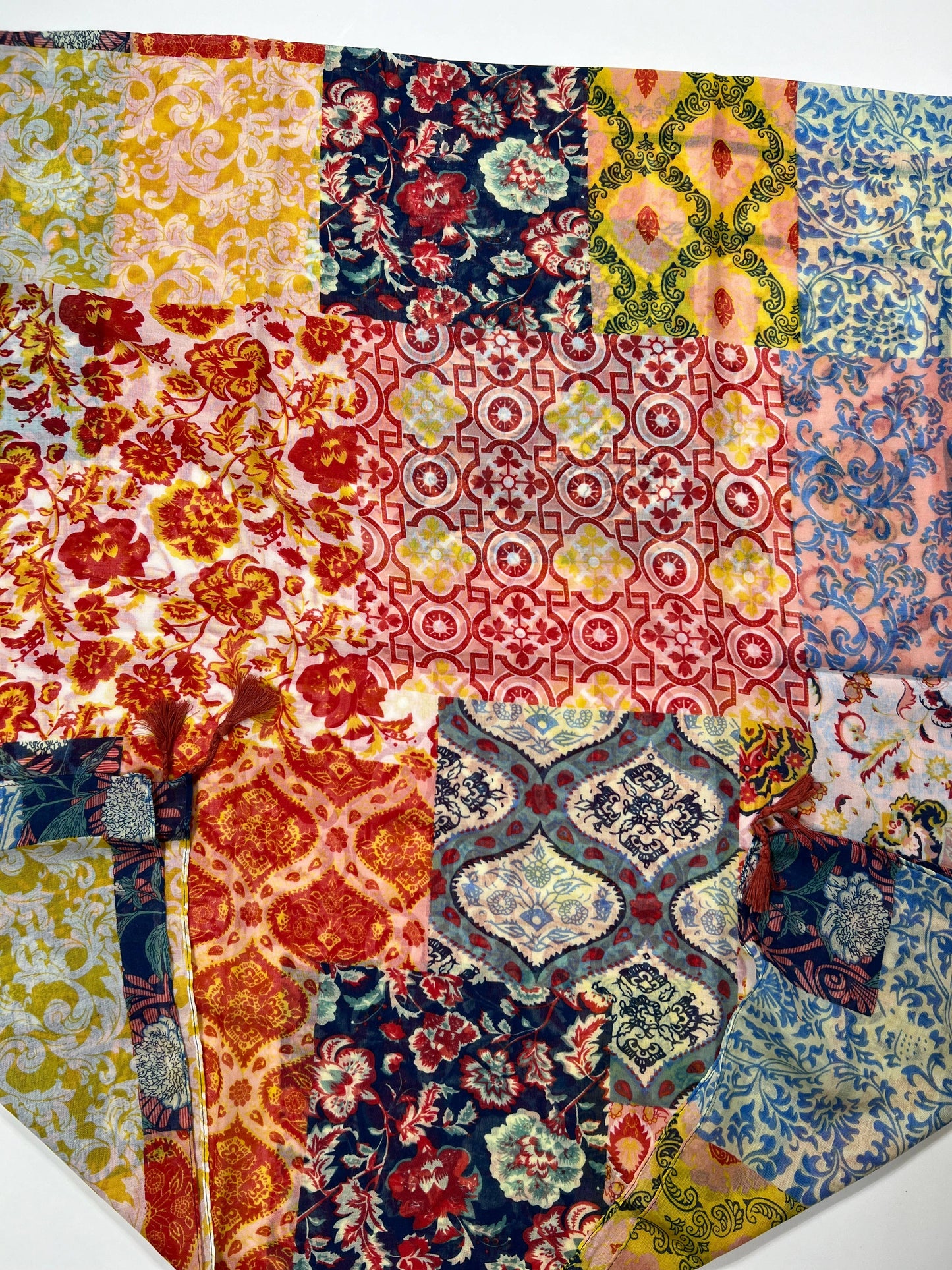 Multicolor Cotton/ Viscose Floral Scarf for women