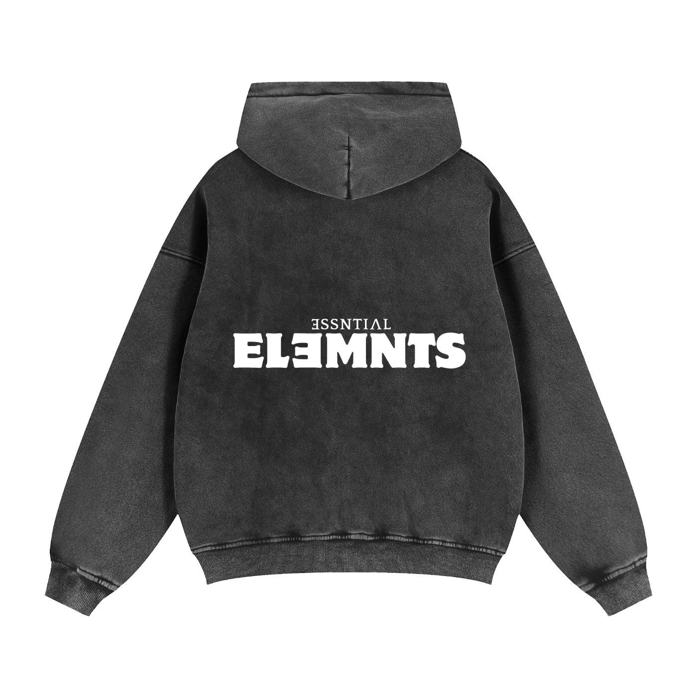 ESSNTIAL ELEMNTS Unisex 355G Washed Boxy Hoodie