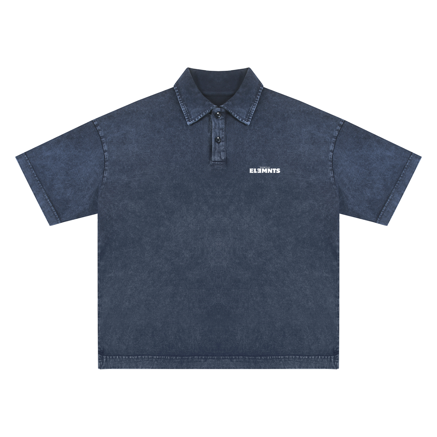 ESSNTIAL ELEMNTS Unisex 300G HW Snow-Washed Polo