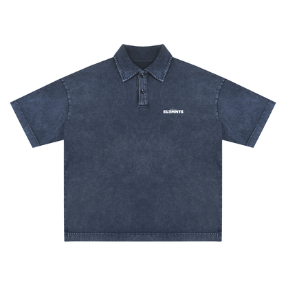 ESSNTIAL ELEMNTS Unisex 300G HW Snow-Washed Polo