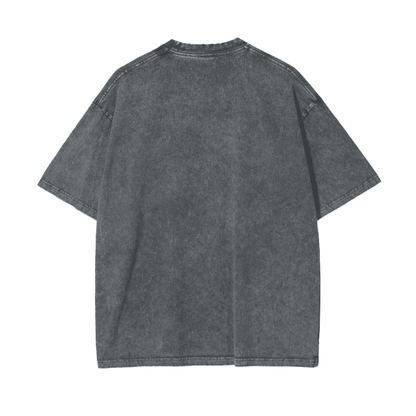 ESSNTIAL ELEMNTS Unisex 250G Acid Wash Oversize Tee