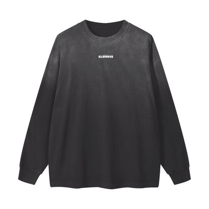 ESSNTIAL ELEMNTS Unisex 270G Gradient Washed VT LS Tee