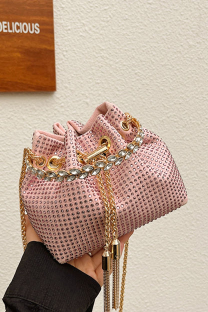 Glitter PVC Small Bucket Bag
