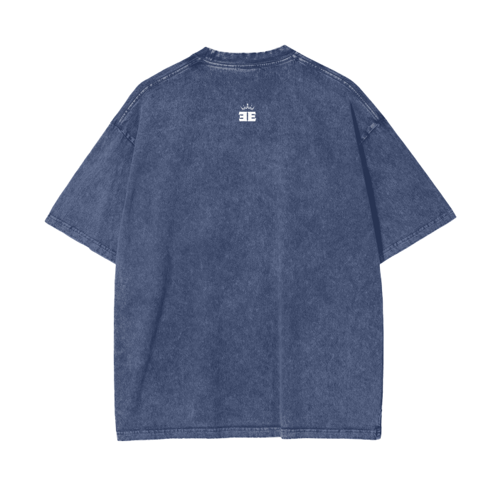 ESSNTIAL ELEMNTS Acid Wash Unisex Oversize Tee