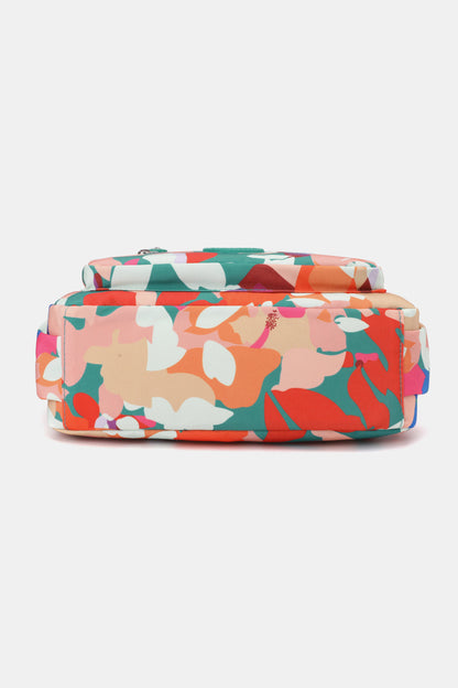 Multicolored Nylon Shoulder Bag