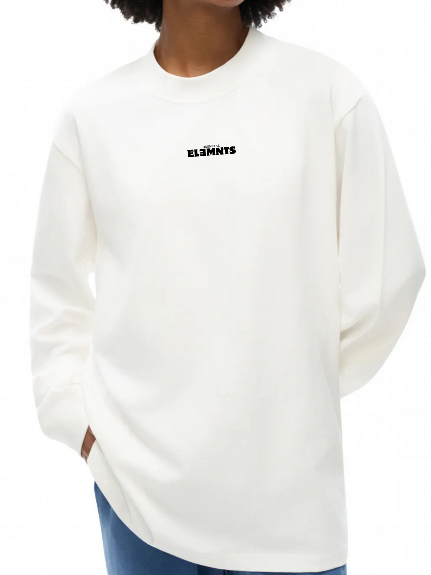 ESSNTIAL ELEMNTS Unisex 330G Non-Shrink Mock Neck Sweatshirt