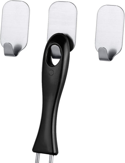 Stainless Steel Wall Hanger Adehesive Multiuse Set of 3 Hooks