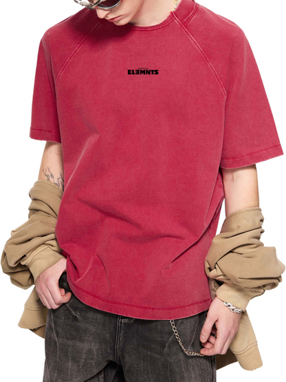 ESSNTIAL ELEMNTS 260G Vintage Washed Raglan Cotton Tee