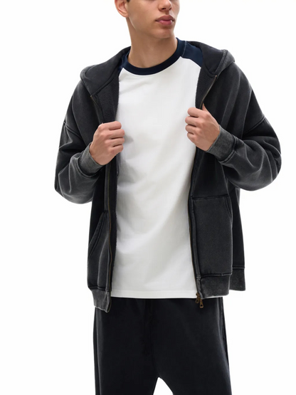 ESSNTIAL ELEMNTS Unisex 360G Snow Wash Fleece Hoodie