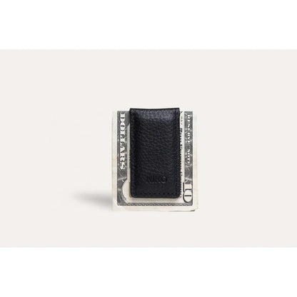 Kiko Leather Black Magnetic Money Clip #111