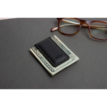 Kiko Leather Black Magnetic Money Clip #111