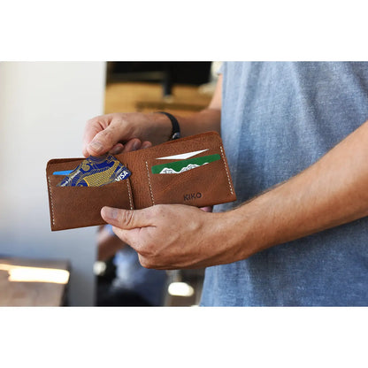 Kiko Leather Tan Buck Bifold #118