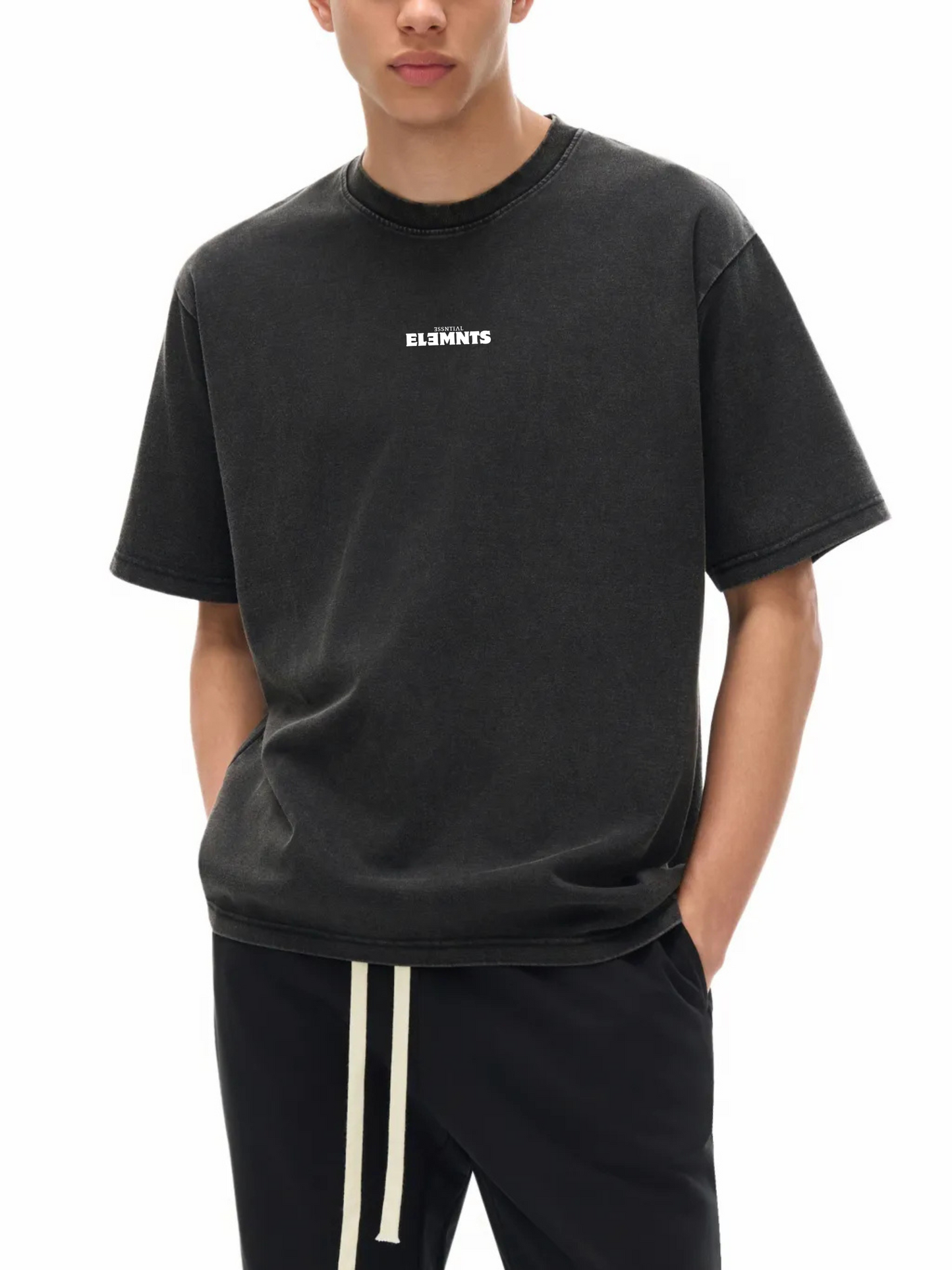 ESSNTIAL ELEMNTS Unisex 245G Bamboo Slub Snow Washed Tee