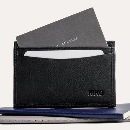 Kiko Leather Black Classic Card Case #130