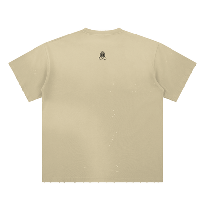 ESSNTIAL ELEMNTS Unisex 250G Paint Splatter Faded Tee